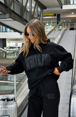 Decade Classics Varsity Oversized Hoodie Black