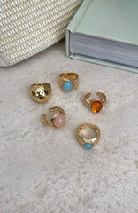 Emely Ring Set Gold/Multi