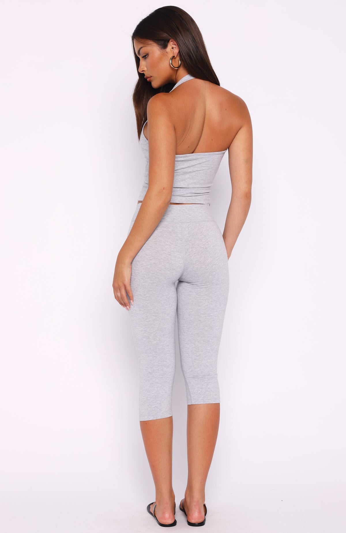 Focus On The Good Capri Pants Grey Marle