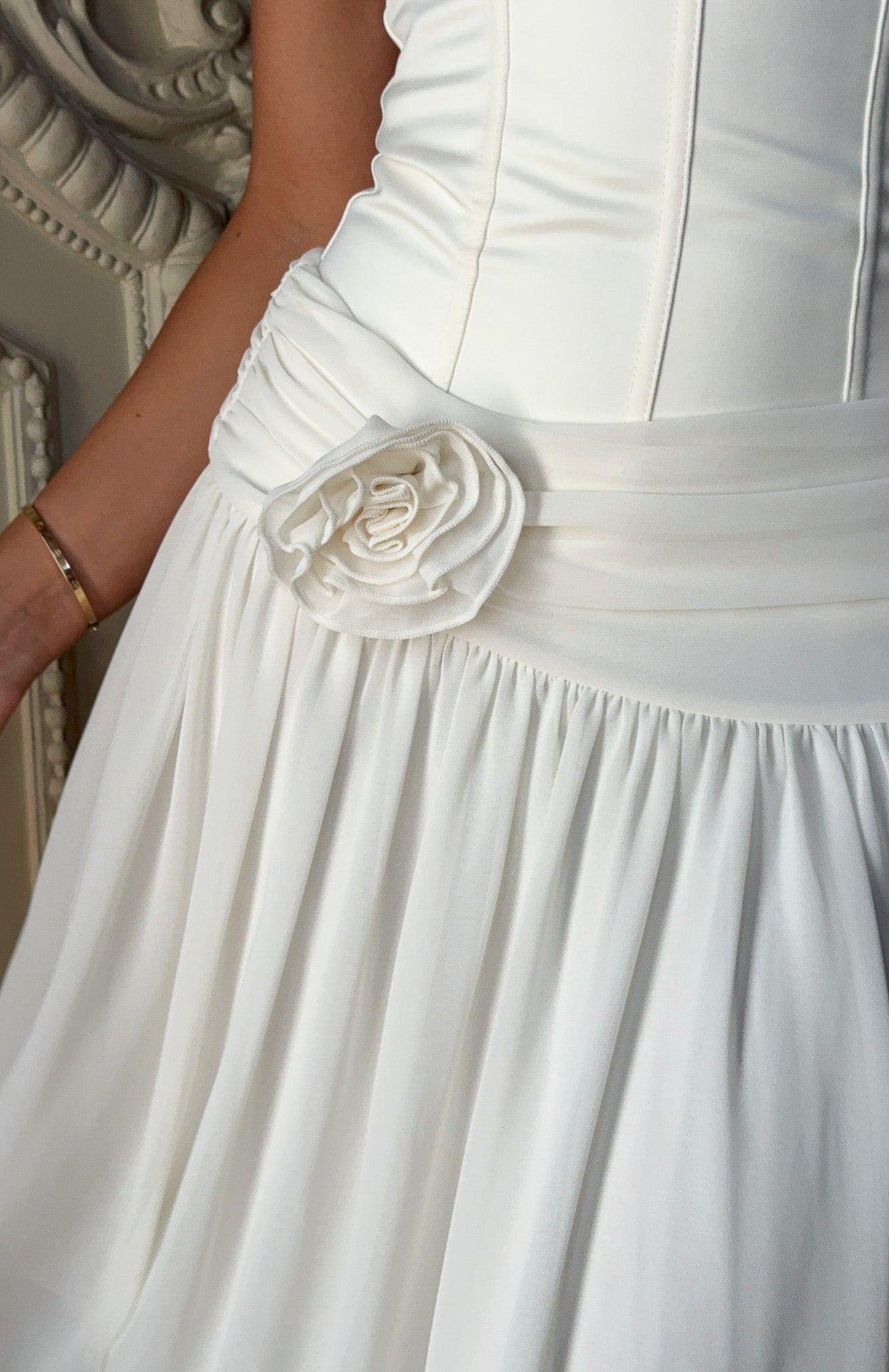 Forever Love Midi Skirt Off White
