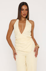 Fun In The Sun Halter Top Lemon