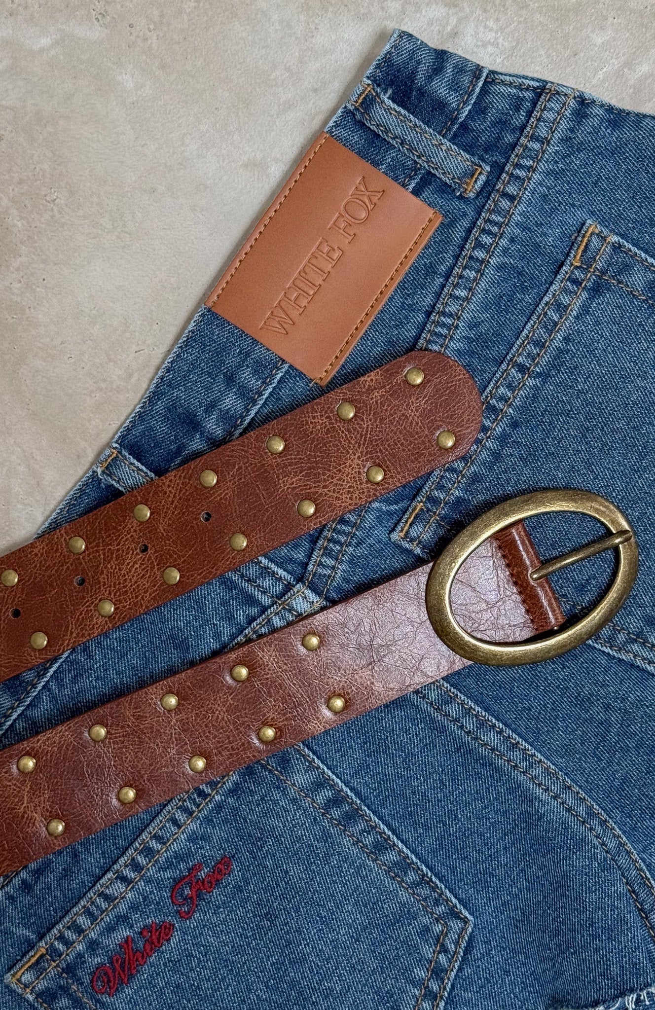 Gelina Belt Vintage Gold/Tan