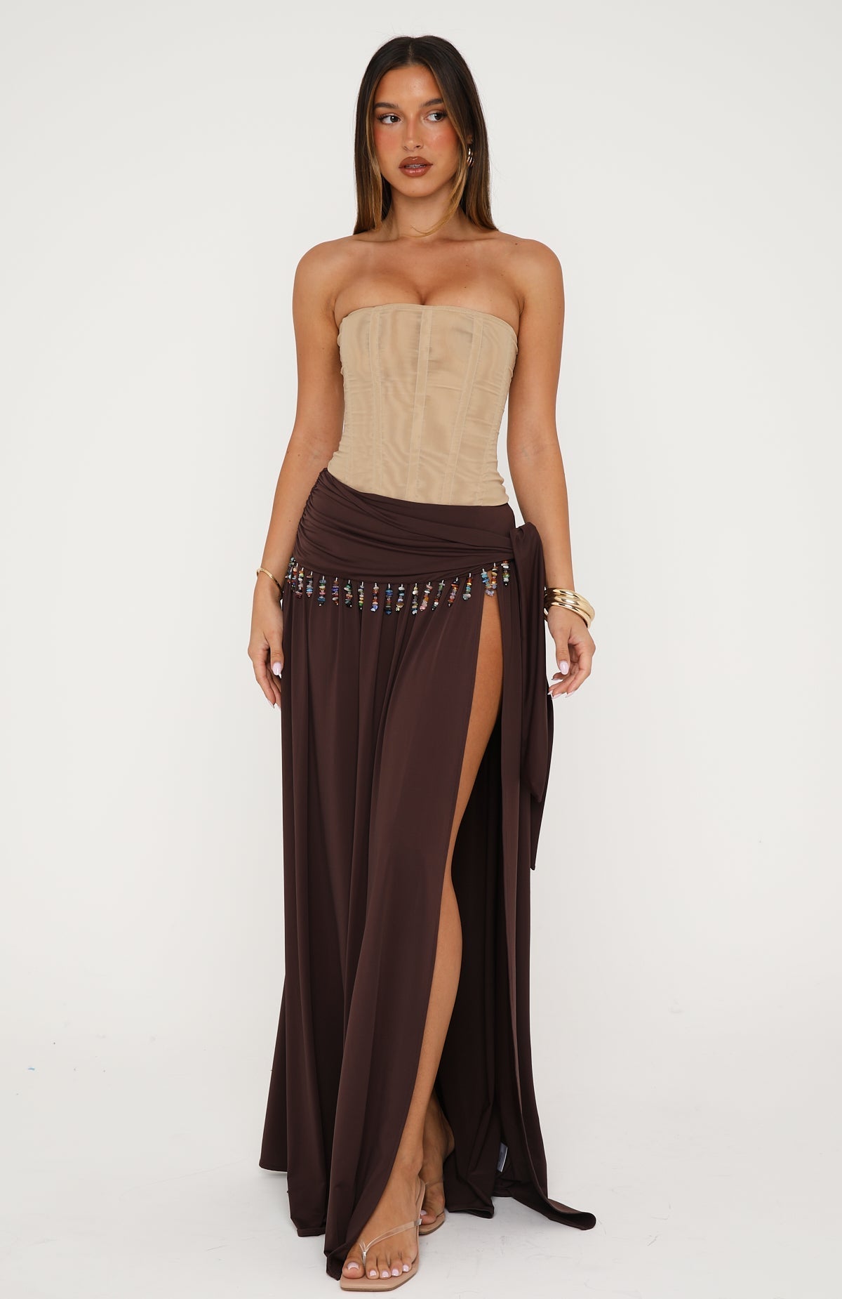 Girl's Weekend Maxi Skirt Chocolate