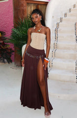 Girl's Weekend Maxi Skirt Chocolate