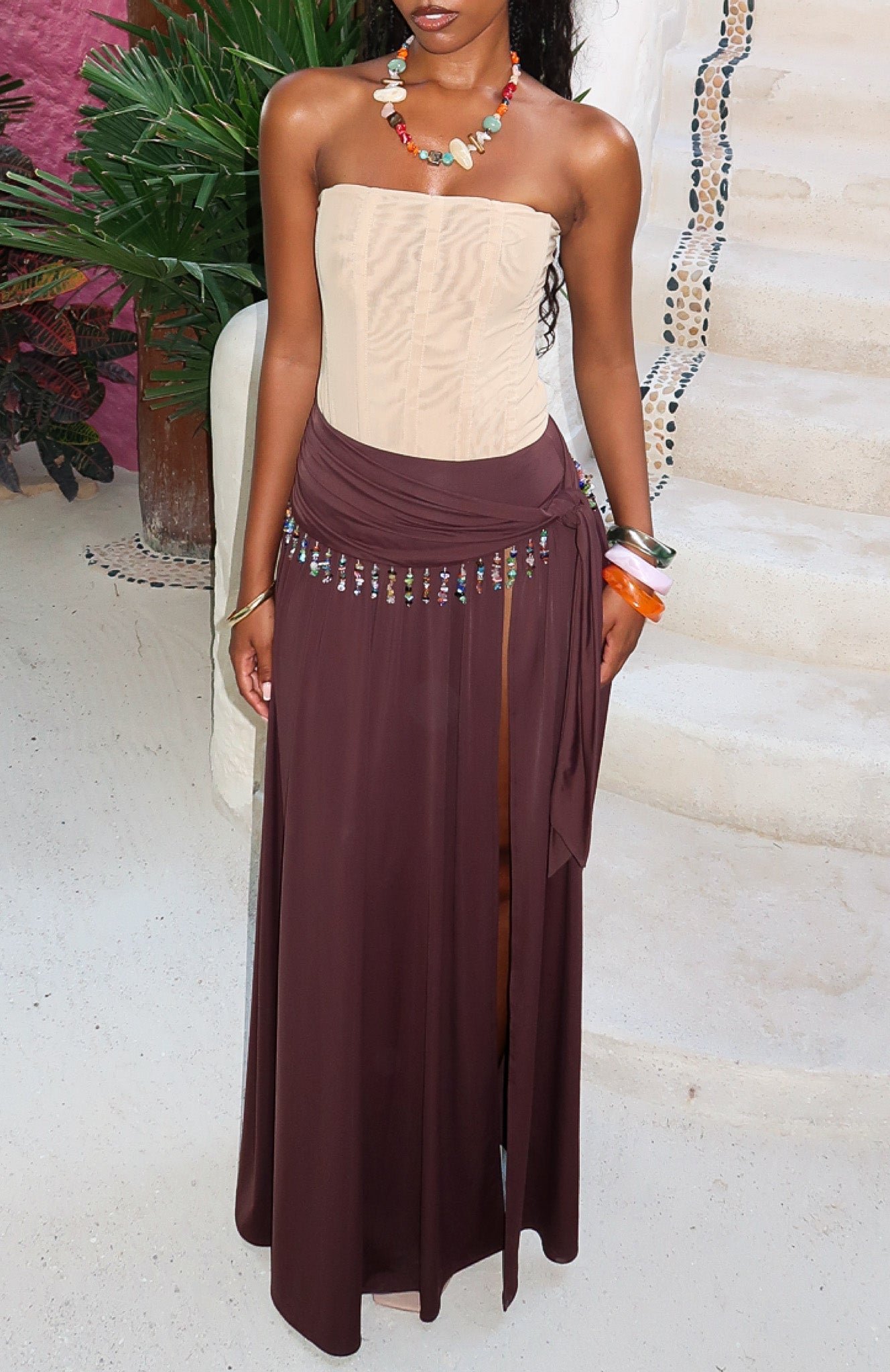 Girl's Weekend Maxi Skirt Chocolate