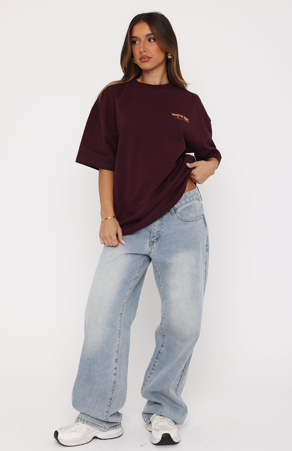 Give It Time Oversized Tee Plum