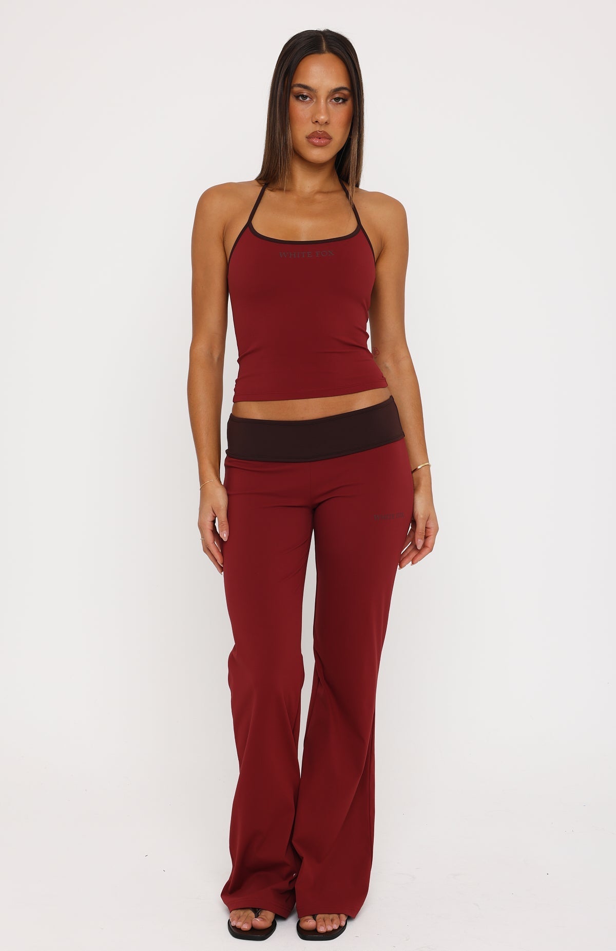 Glow Game Flare Pants Red