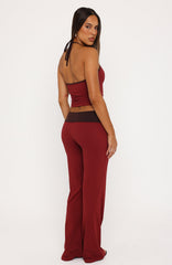 Glow Game Flare Pants Red