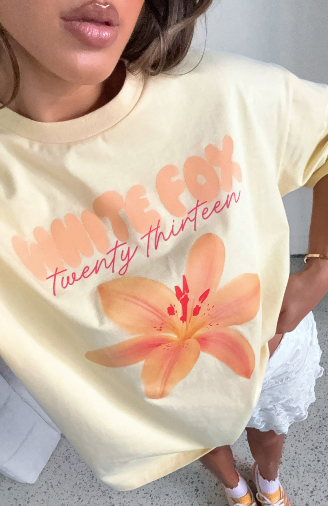 Got That Glow Oversized Tee Lemon