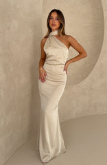 In A Different Lifetime Maxi Dress Champagne