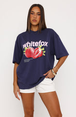 Juicy Gossip Oversized Tee Navy