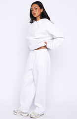 Know What You Want Barrel Leg Sweatpants Grey Marle