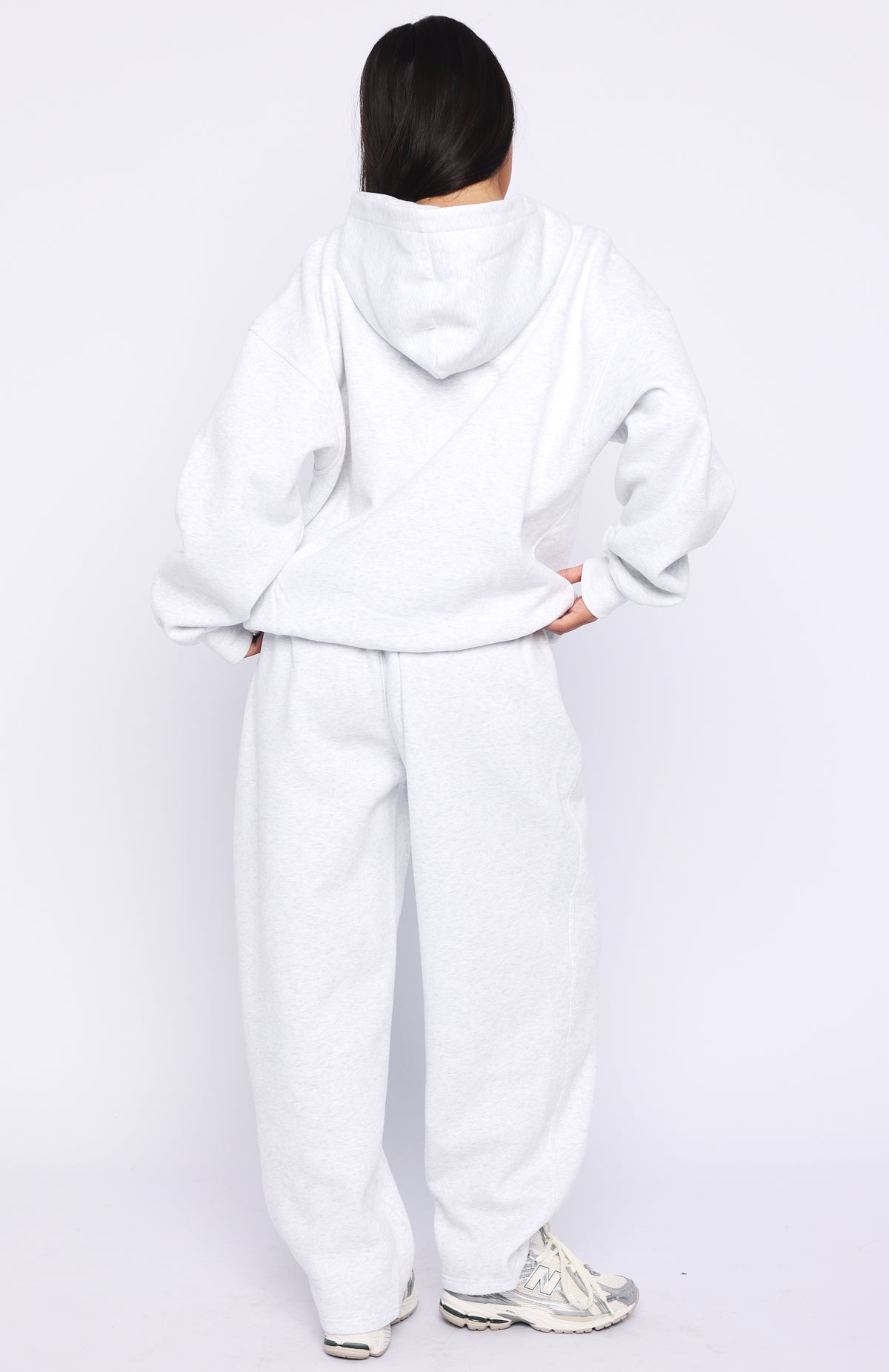 Know What You Want Barrel Leg Sweatpants Grey Marle