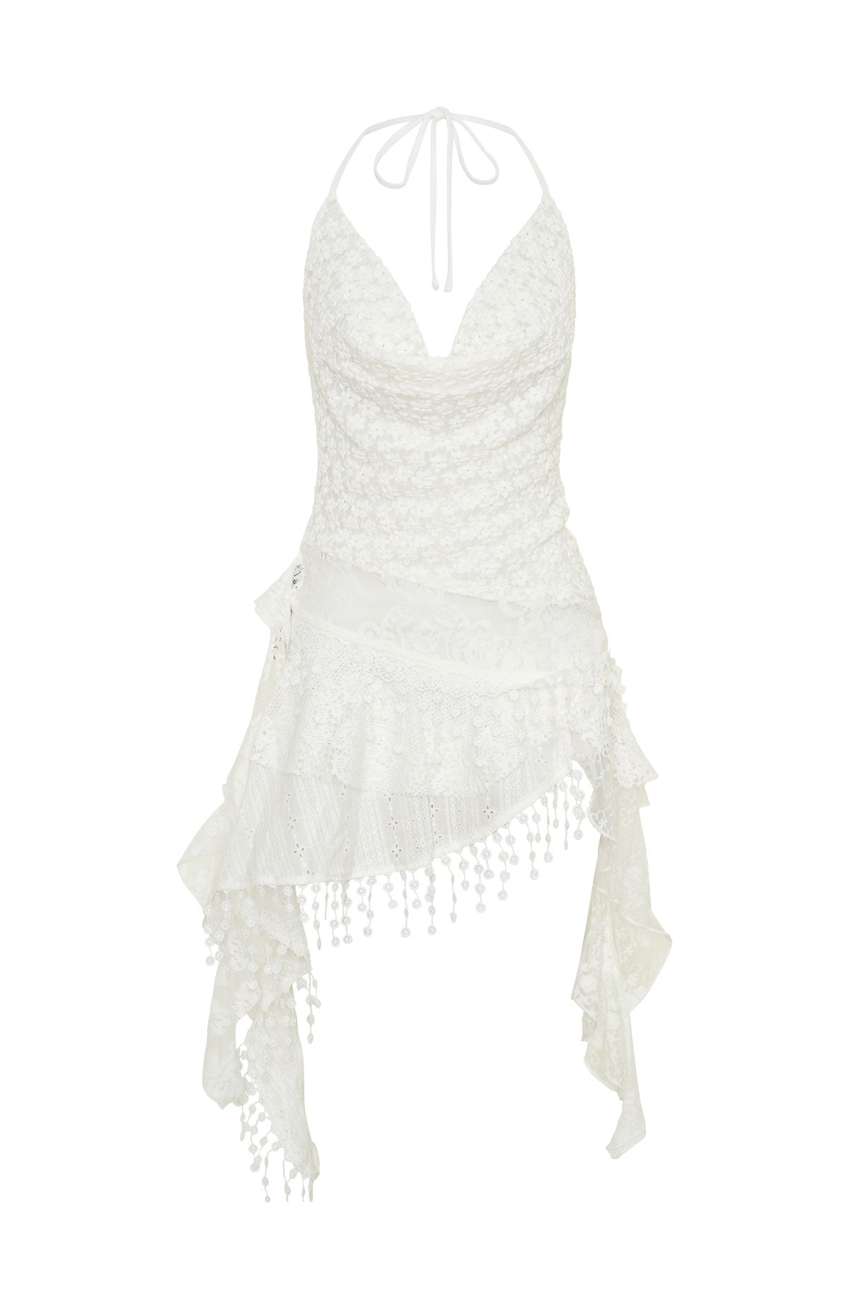 Let's Roll Mini Dress Off White