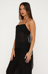 Light In The Dark Top Black