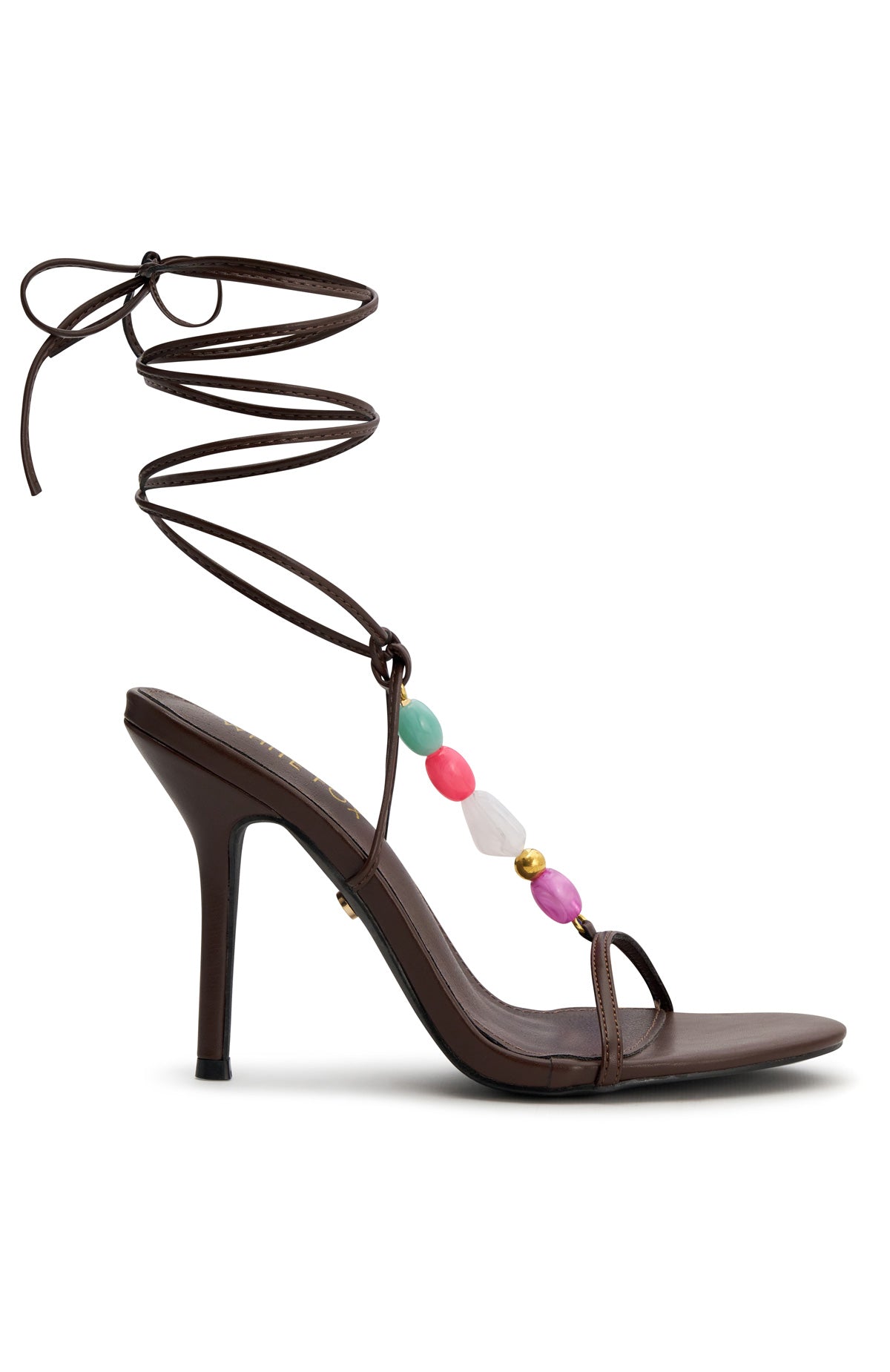 Lore Wrap Heels Chocolate