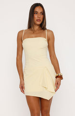 Lose Our Minds Mini Dress Lemon