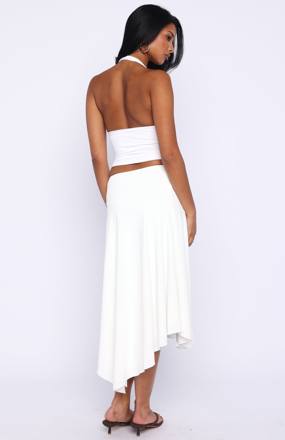 Losing What We Had Midi Skirt White