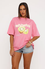Lots To Go Over Oversized Tee Pink