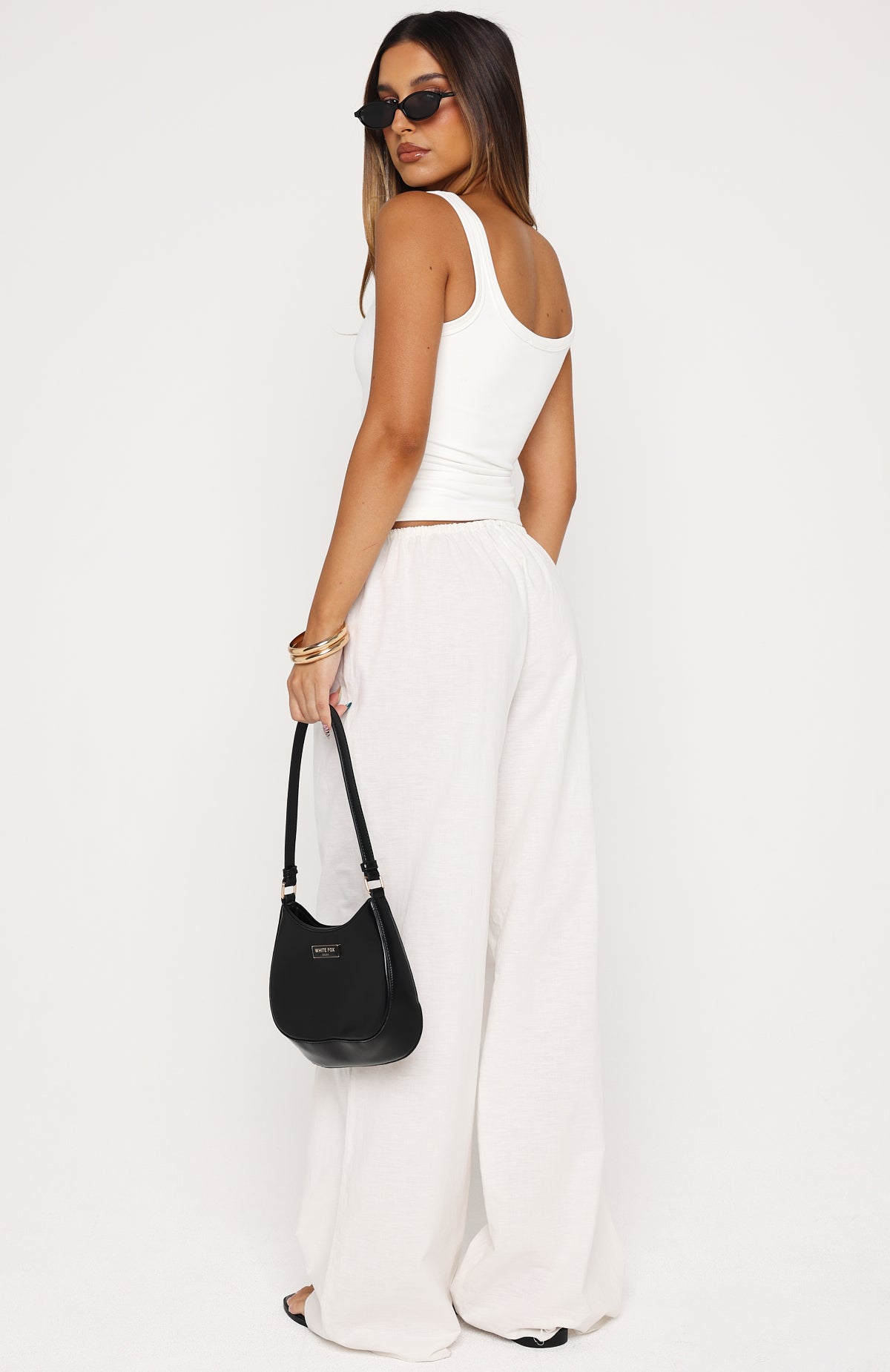 Lover's Refresh Linen Pants White