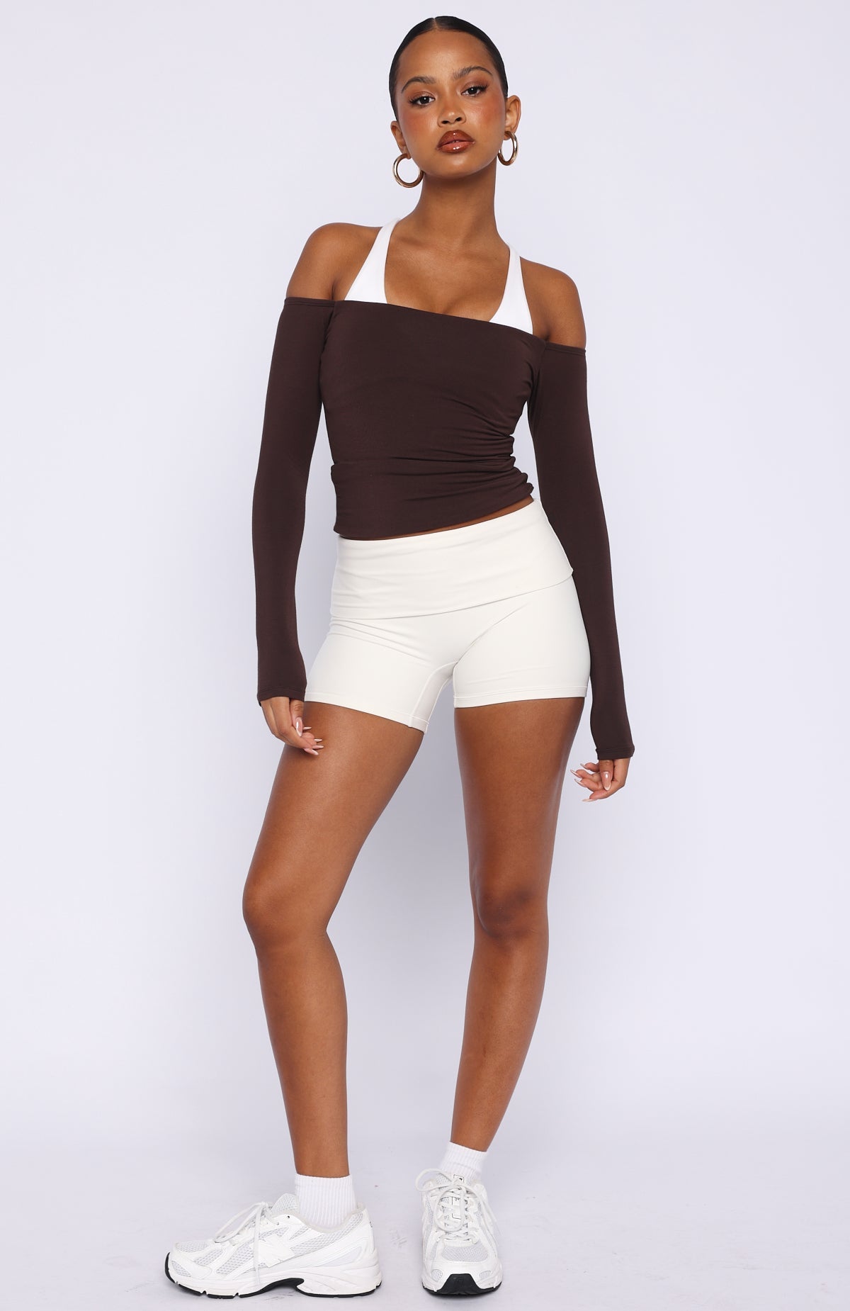 Mad For You Long Sleeve Top Dark Chocolate