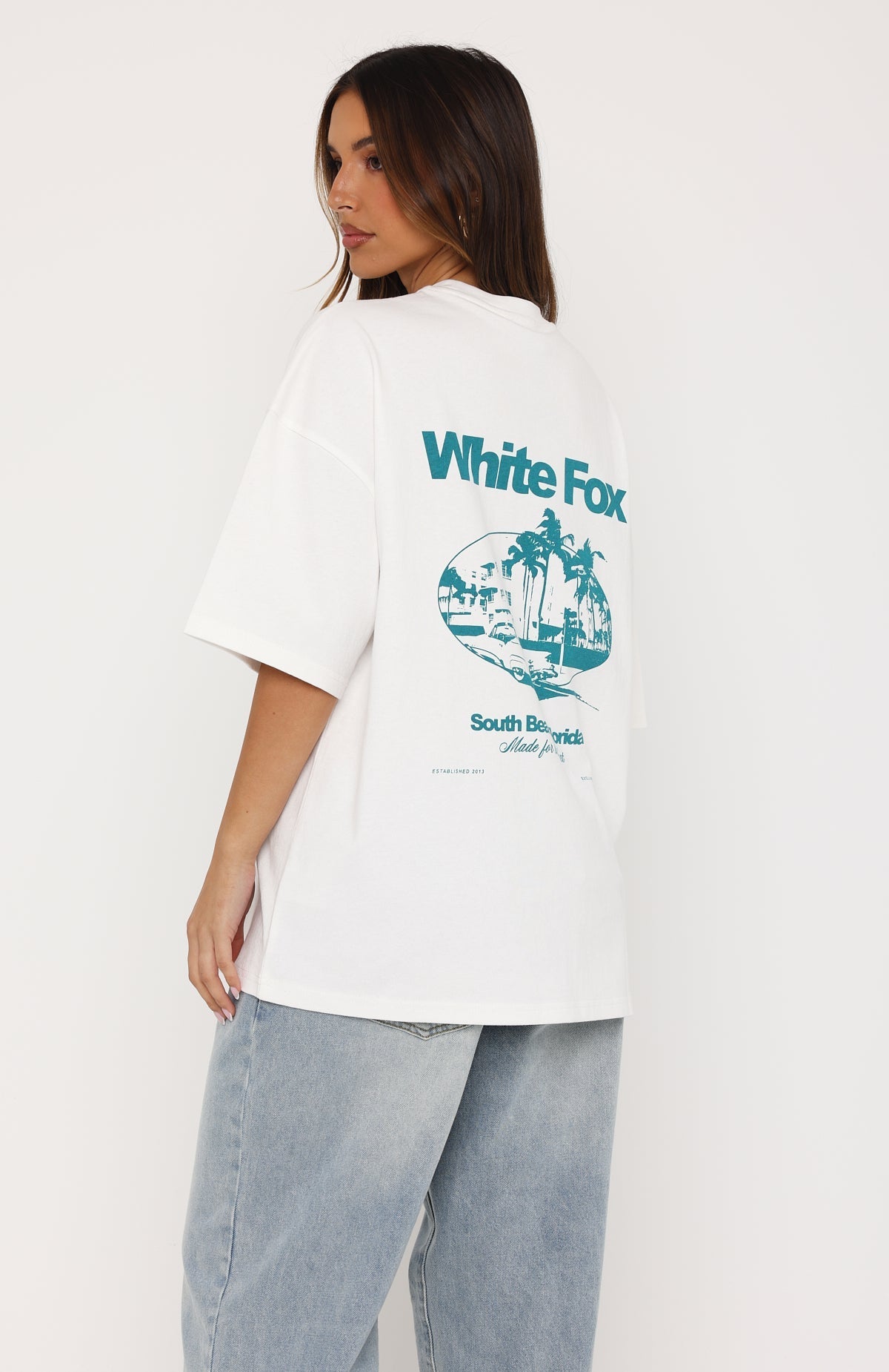 Made For The Heat Oversized Tee White