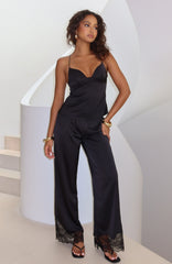 Manhattan Midnight Lace Insert Pants Black