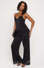Manhattan Midnight Lace Insert Pants Black