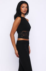 Mesmerised Eyes Off Shoulder Top Black