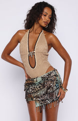 Milos Mermaid Bodysuit Sandy Brown