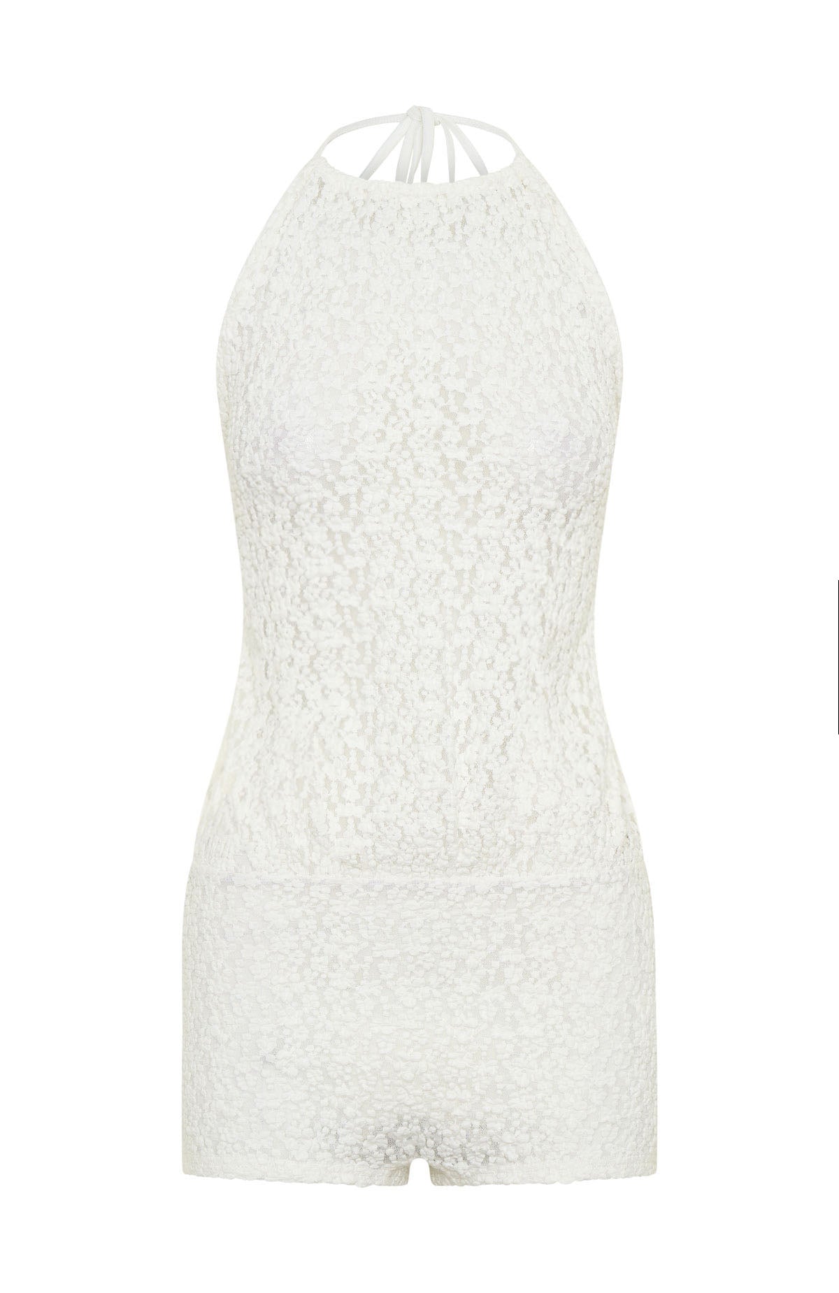 Misbehave Playsuit Off White