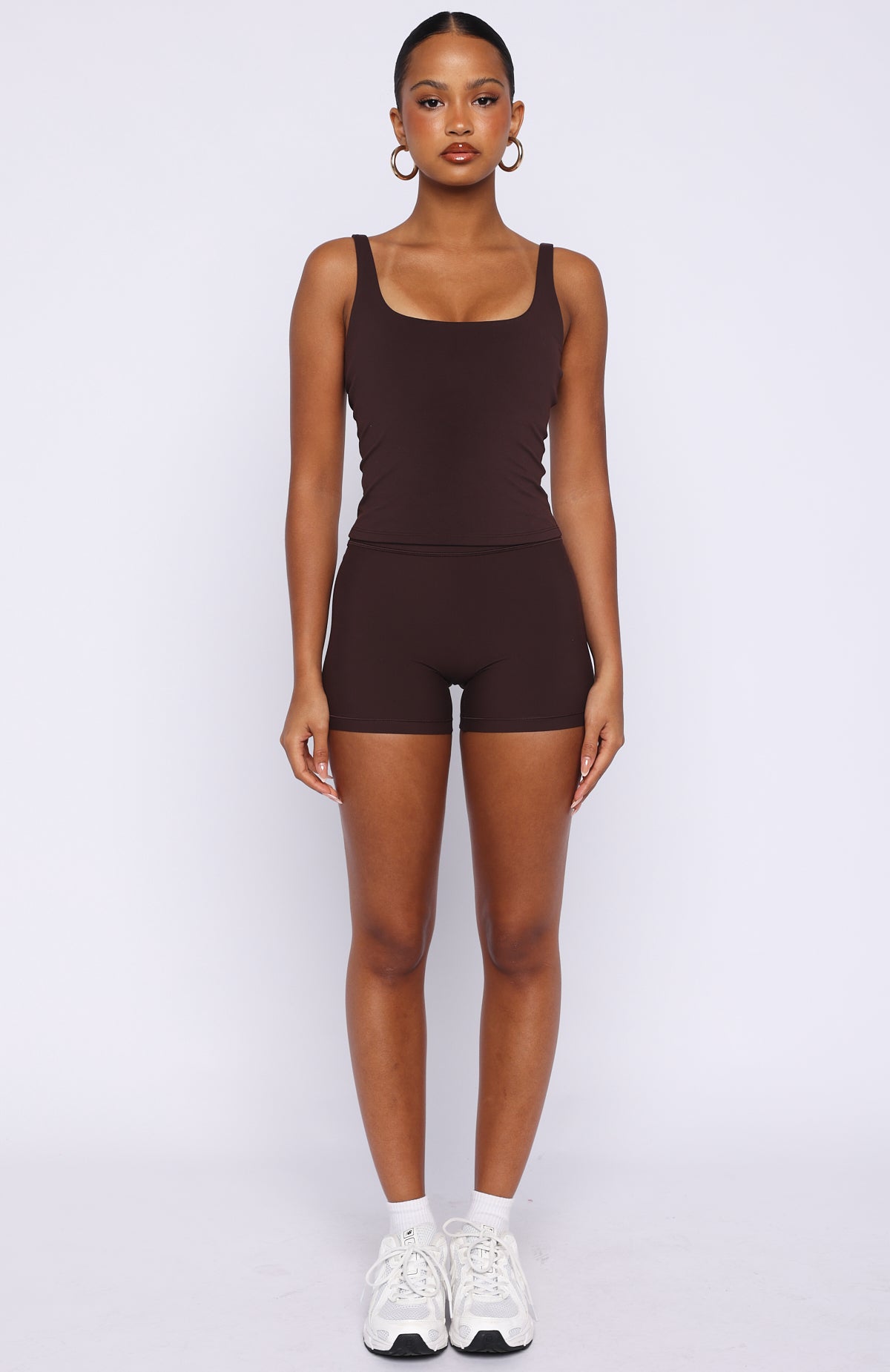 More To You Active Tank Dark Chocolate
