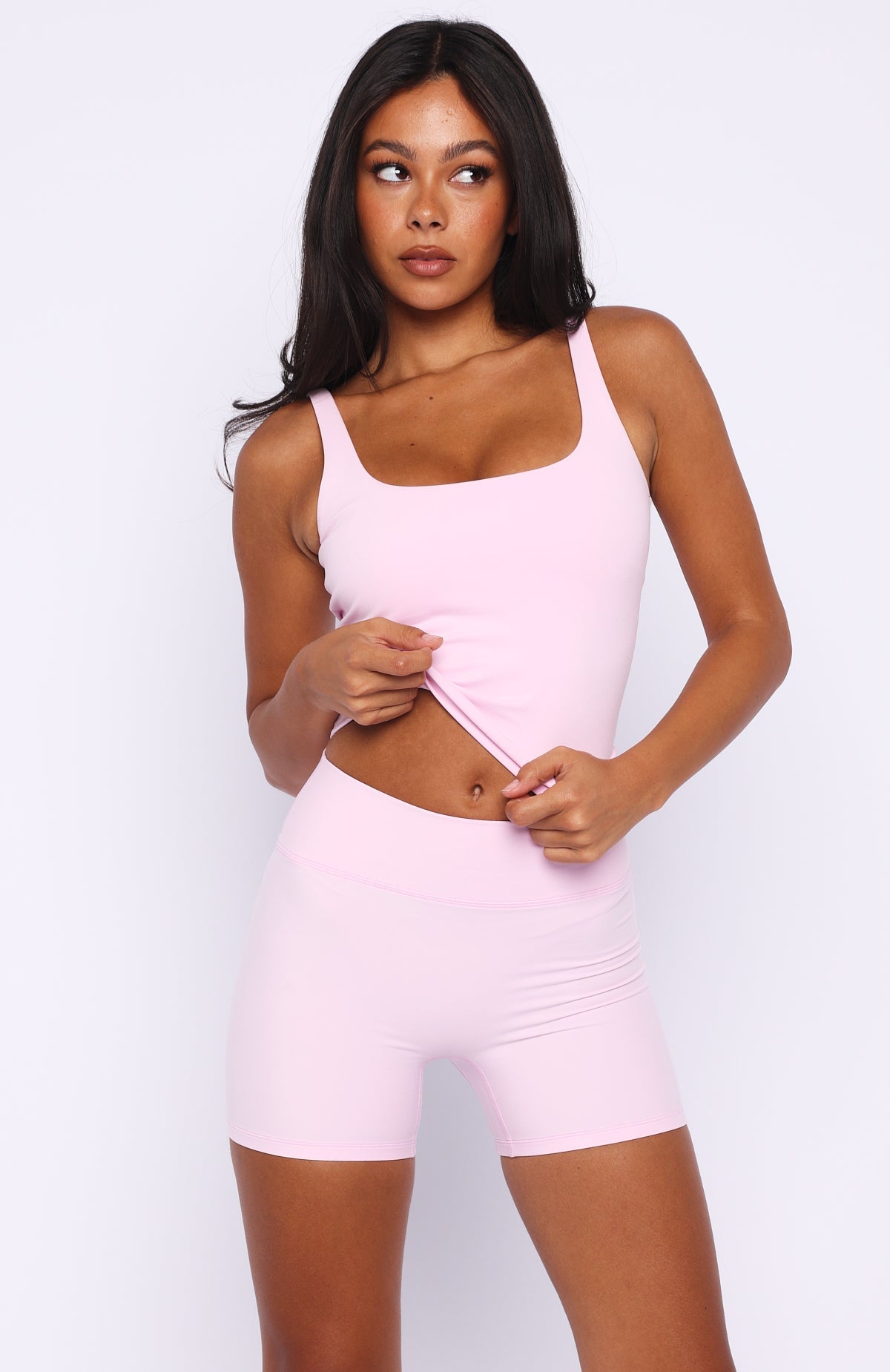 Keep Up High Waisted Shorts 4 Marshmallow