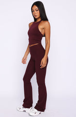Movement Flare Leggings Merlot