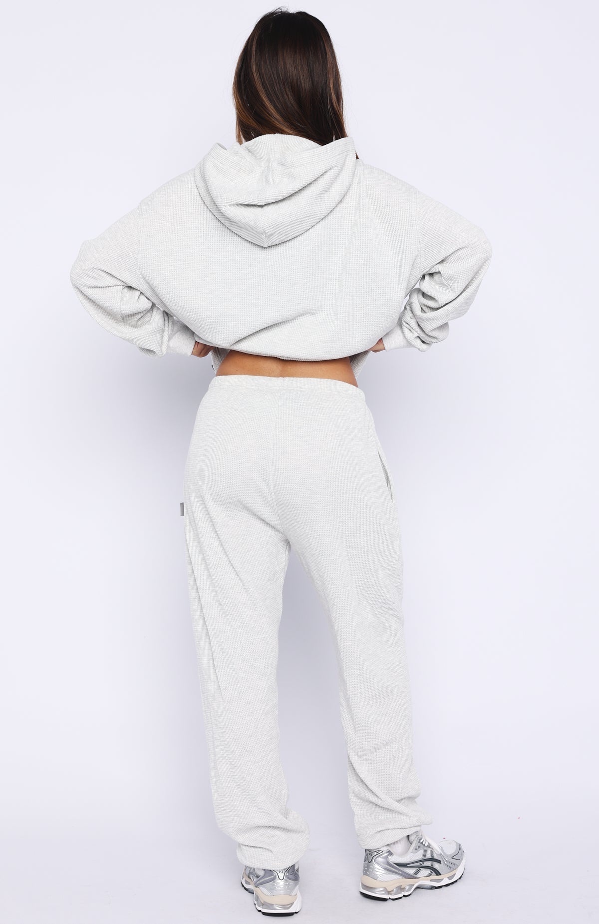 Moving Out Waffle Sweatpants Light Grey Marle