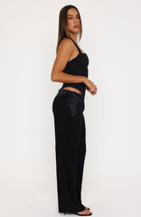 Night Kiss Pants Black