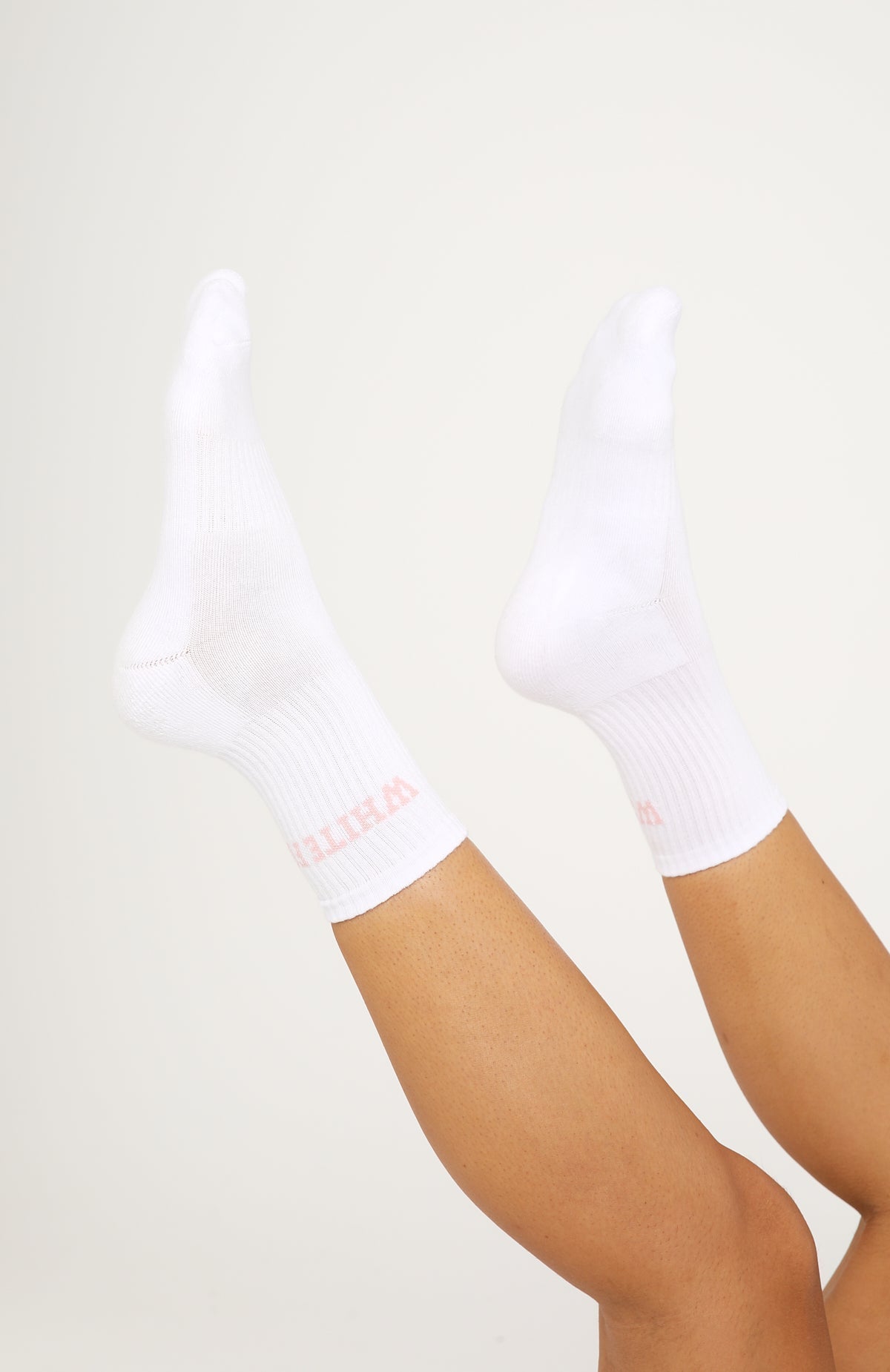 No Convincing Socks 2 Pack White/Choc/Dusty Pink
