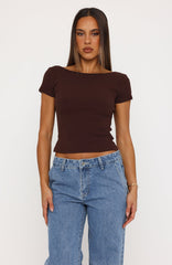 Not Like The Rest Short Sleeve Top Chocolate