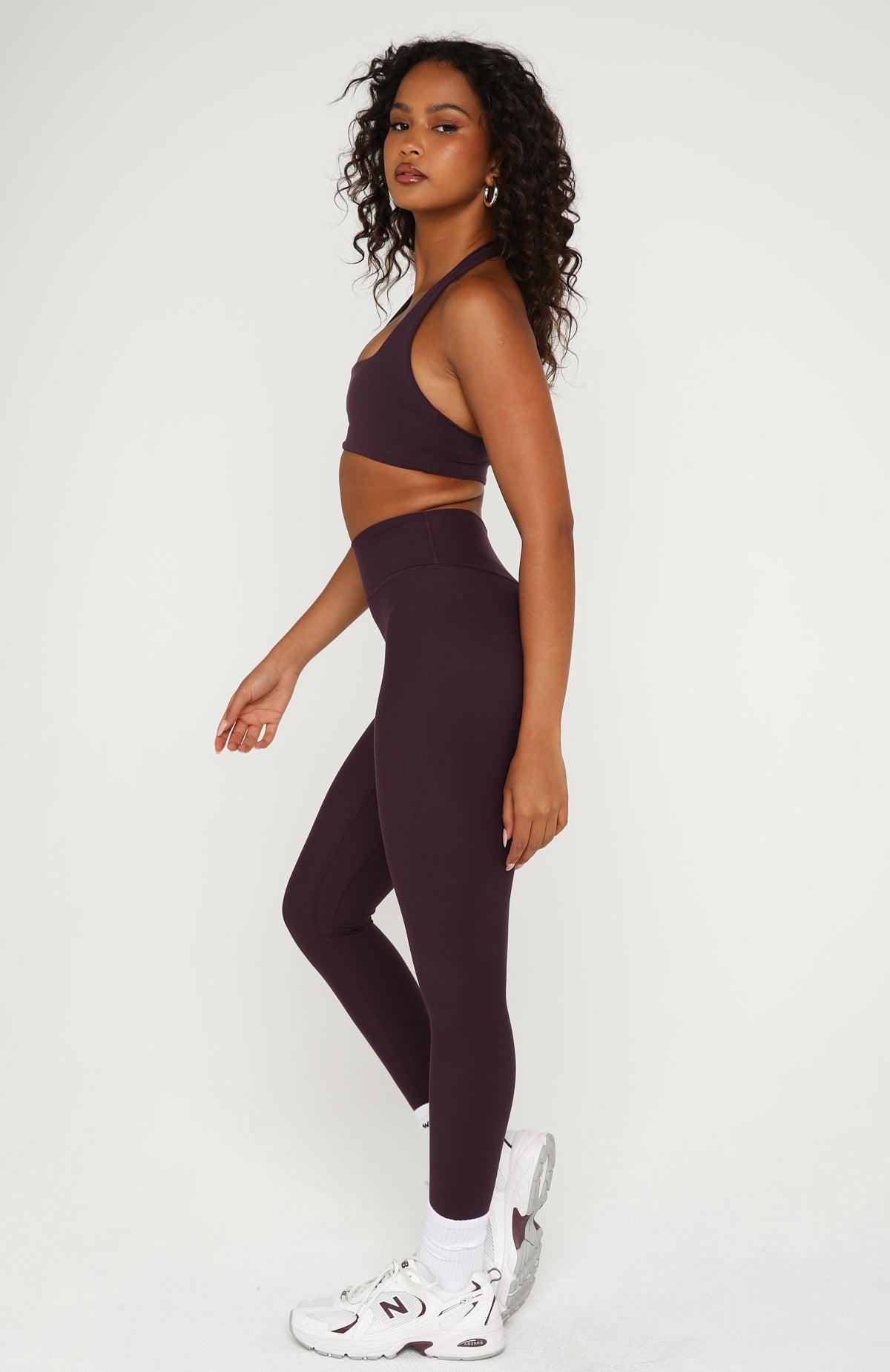 Go Getter High Waisted Leggings Midnight Plum