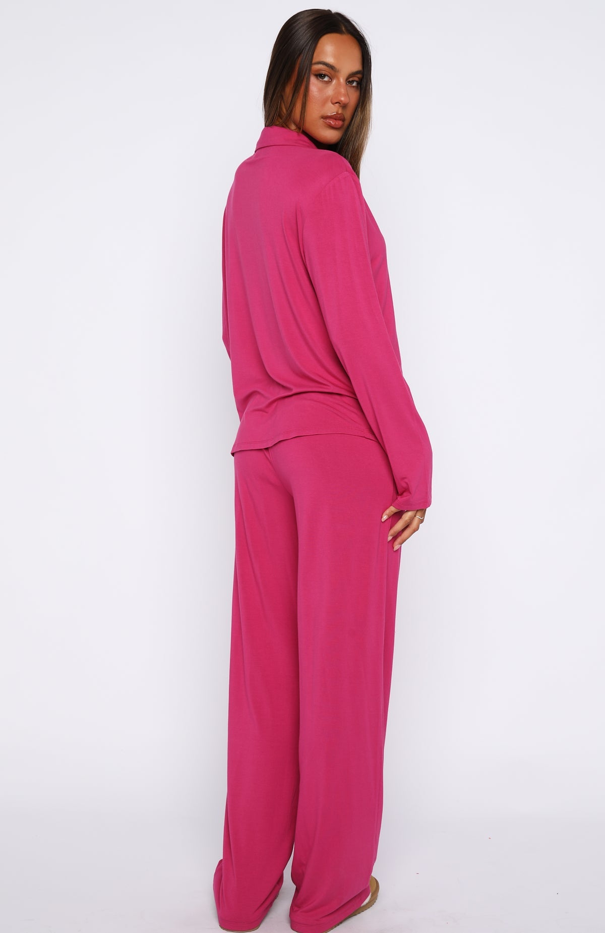 Pillow Talk Long Sleeve Pyjama Set Berry