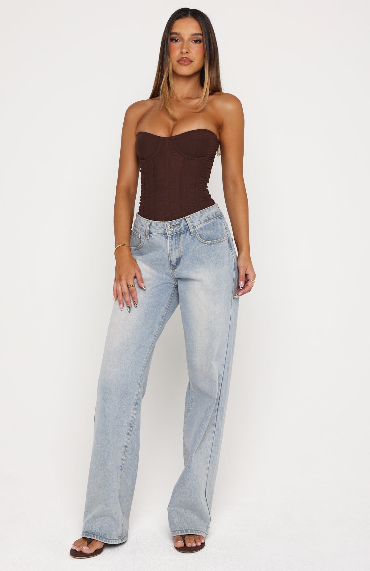 Pinky Promise Strapless Bustier Chocolate