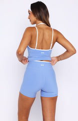 Defence Bike Shorts Blueberry/White
