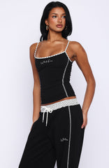 Pure Attraction Singlet Top Black