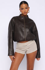 Put In Effort Jacket Chocolate
