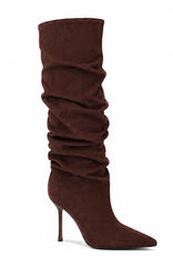 Redford Knee High Boots Chocolate