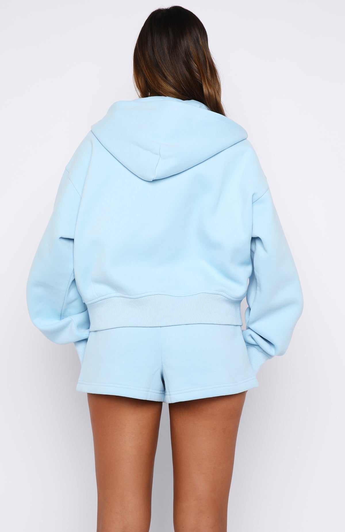 Release 15 Asalia Boxy Zip Front Hoodie Blue
