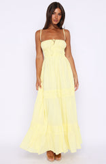 Rumour Has It Maxi Dress Lemon
