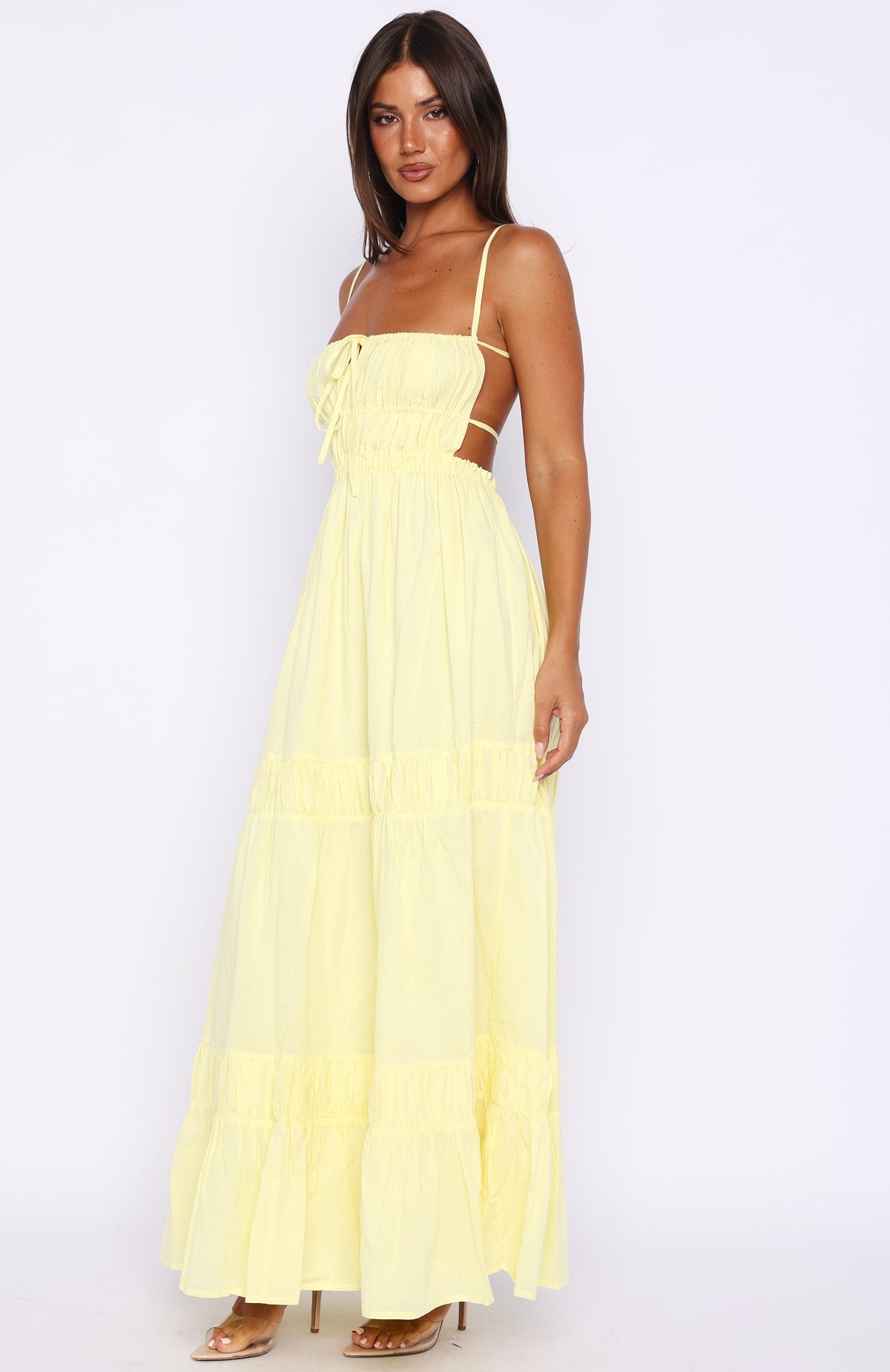 Rumour Has It Maxi Dress Lemon