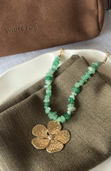 Saylor Necklace Gold/Teal