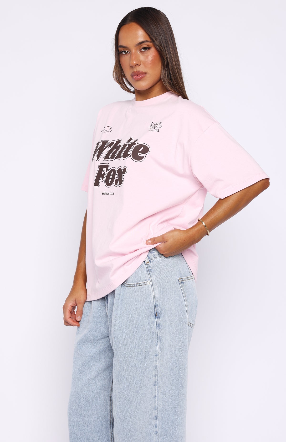 Seeing Stars Oversized Tee Pink